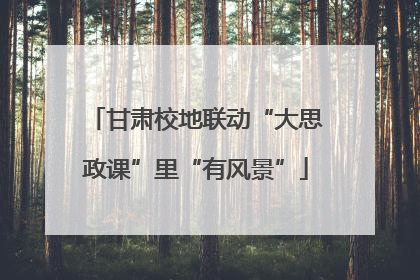 甘肃校地联动“大思政课”里“有风景”